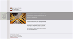 Desktop Screenshot of evaluationfocused.com